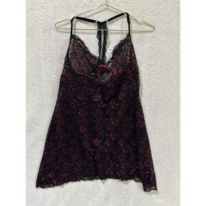 Apt 9 Intimates Sheer Black Red Nightgown Lingerie Dress Size 1x‎ Date Night
